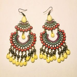 Multicolored Flirty Earrings